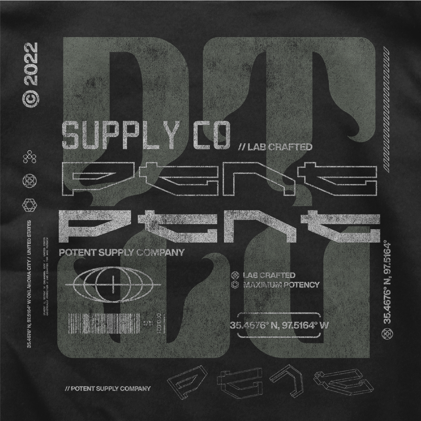 Potent Supply heavyweight Hoodie 0001