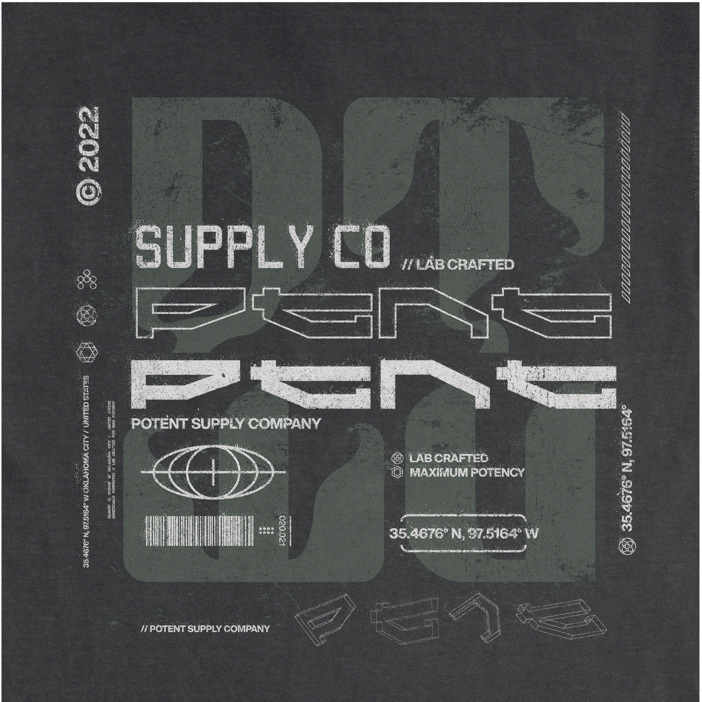 Potent Supply pigment-dyed heavyweight t-shirt 0003