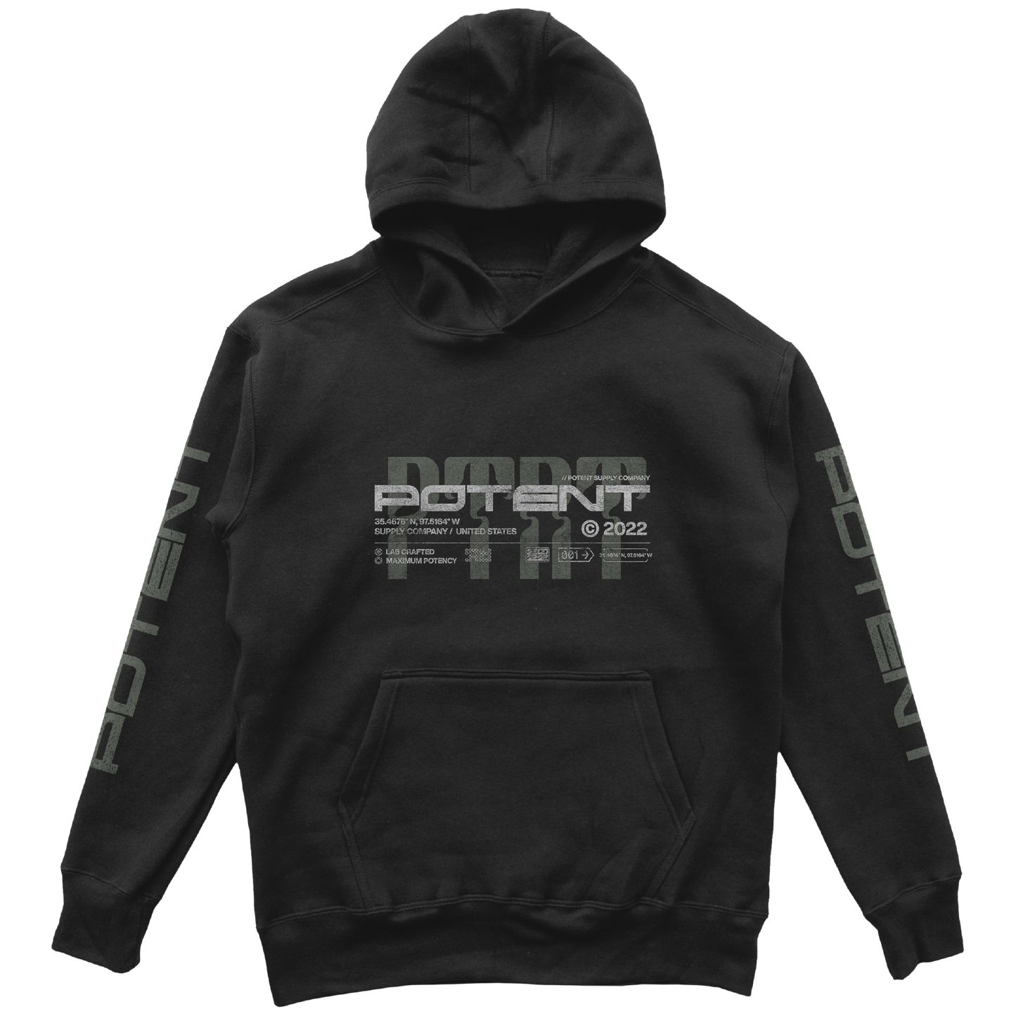 Potent Supply heavyweight Hoodie 0001