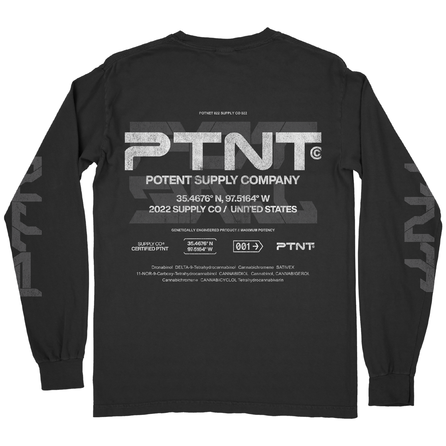 Potent Supply Long Sleeve pigment-dyed heavyweight t-shirt 0002