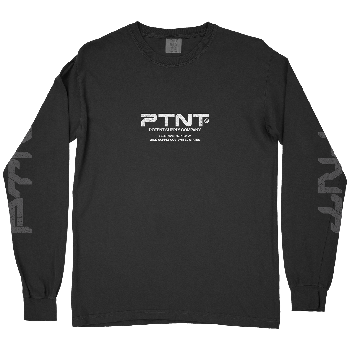 Potent Supply Long Sleeve pigment-dyed heavyweight t-shirt 0002