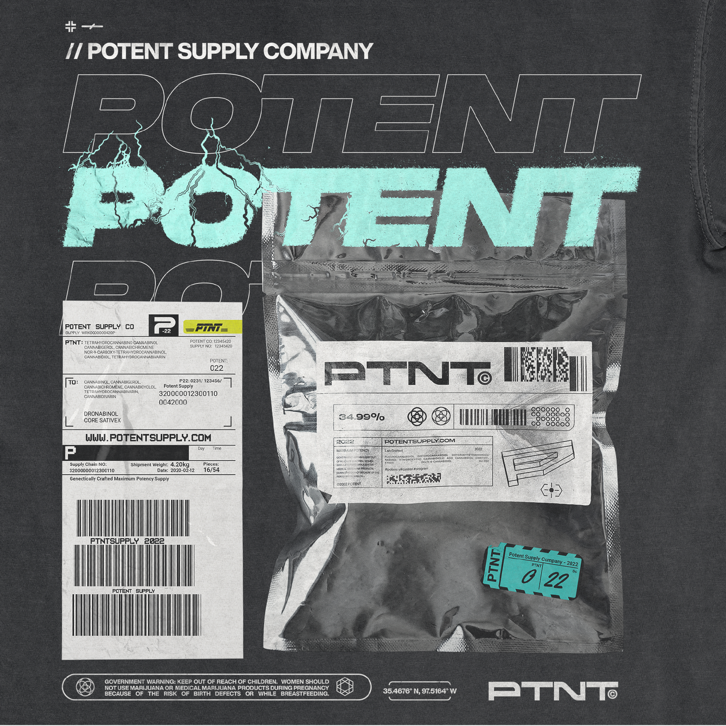 Potent Supply pigment-dyed heavyweight t-shirt 0005
