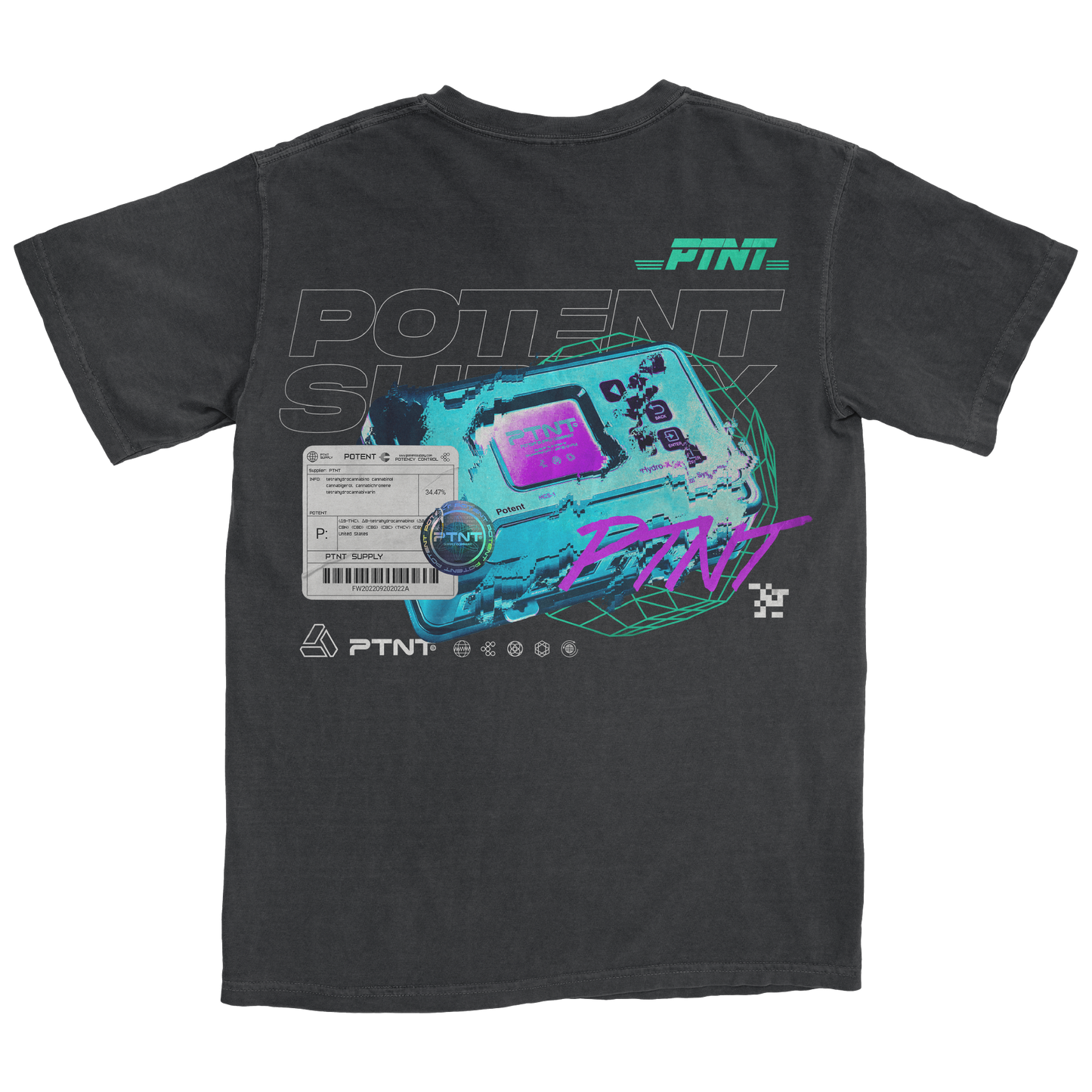 Potent Supply pigment-dyed heavyweight t-shirt 0002