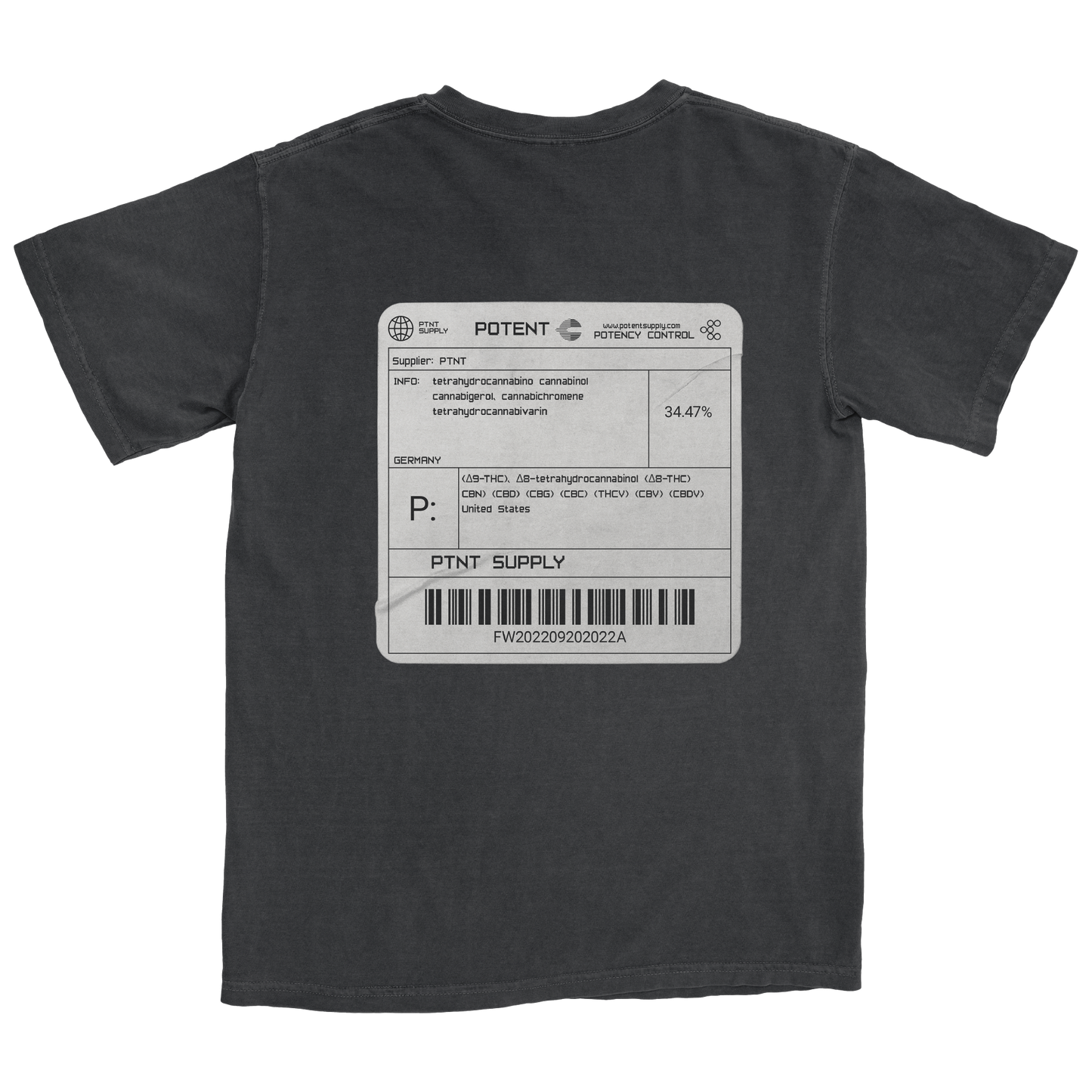 Potent Supply pigment-dyed heavyweight t-shirt 0008